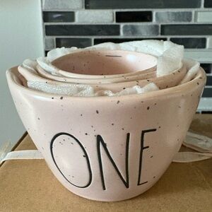 Rae Dunn Speckled Pink M/C Set